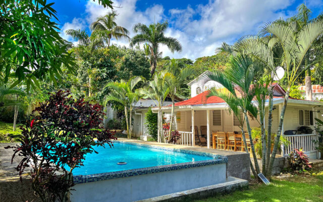 piscine et jardin villa ti paradis, Las Terrenas