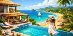 Location mensuelle villa meublée Samana