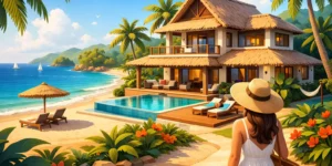 Villa familiale proche plage Samana
